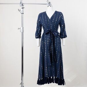 Rhode Navy Blue Heart Tassel Dress
